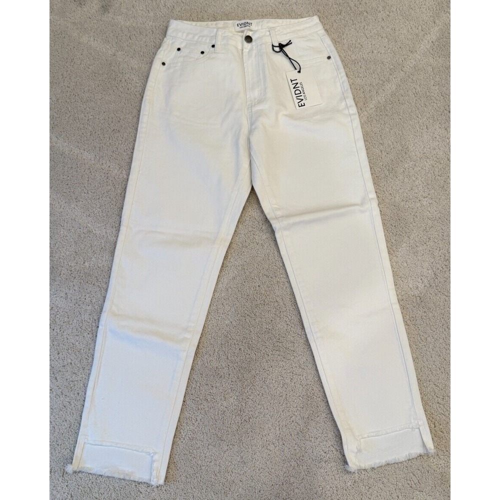 Anthropologie EVIDNT Los Angeles‎ Orsay slim jeans stretch white Sz 25